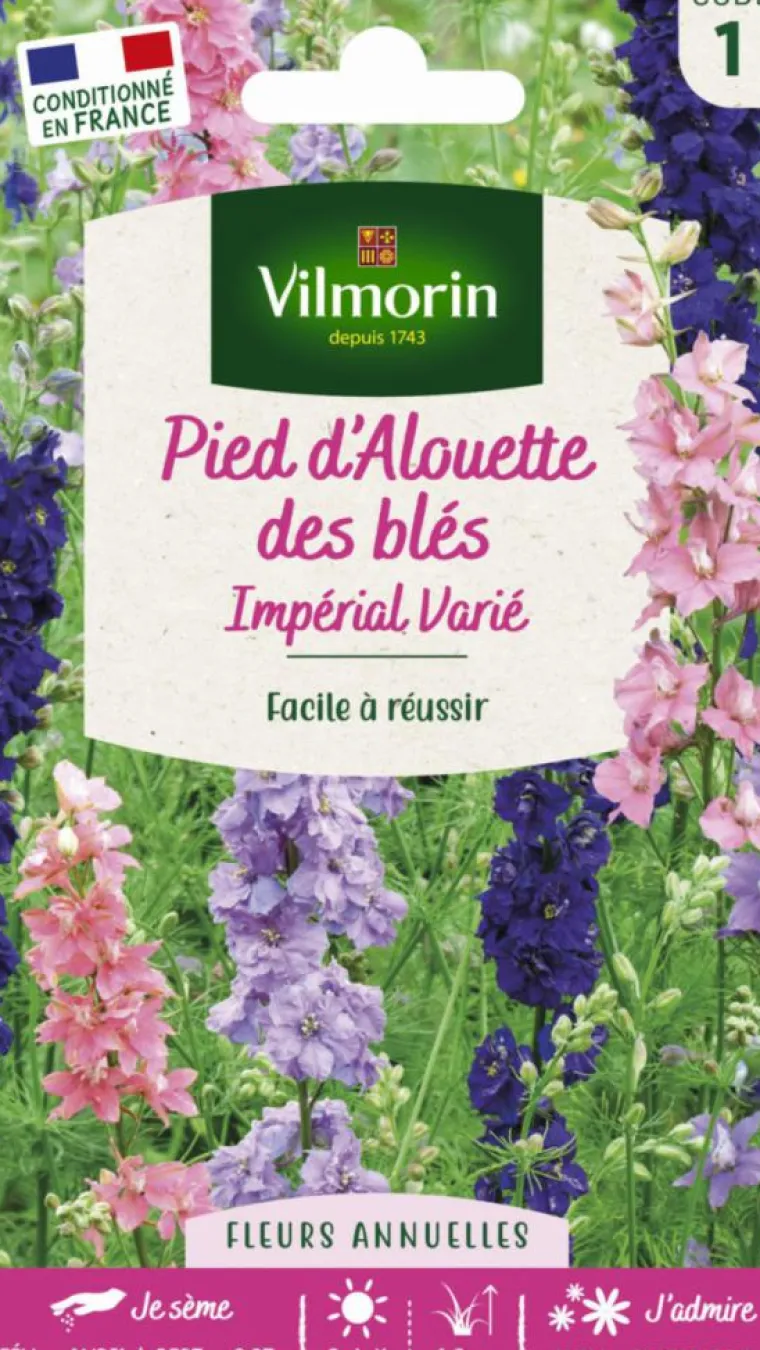 Online VILMORIN Graines de Pied d’Alouette des blés Impérial varié variée - graines à semer