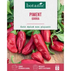 Clearance BOTANIC® Graines de piment gorria - graines à semer
