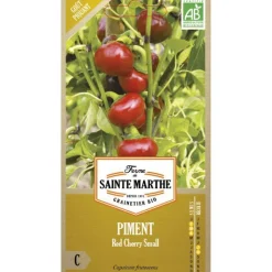 FERME DE SAINTE MARTHE Graines de Piment red cherry small bio - 30 graines à semer