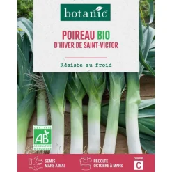 Outlet BOTANIC® Graines de Poireau d’hiver de Saint Victor bio - graines à semer