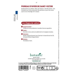 Outlet BOTANIC® Graines de Poireau d’hiver de Saint Victor bio - graines à semer