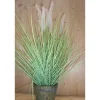 Sale Graminée artificielle en pot métal Ø 23,5 x H 145 cm