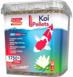 Outlet BLUE CORAL Granulés pour kois 6 mm, 1,75 kg, 5L - COLOMBO - Kois Pellets Medium