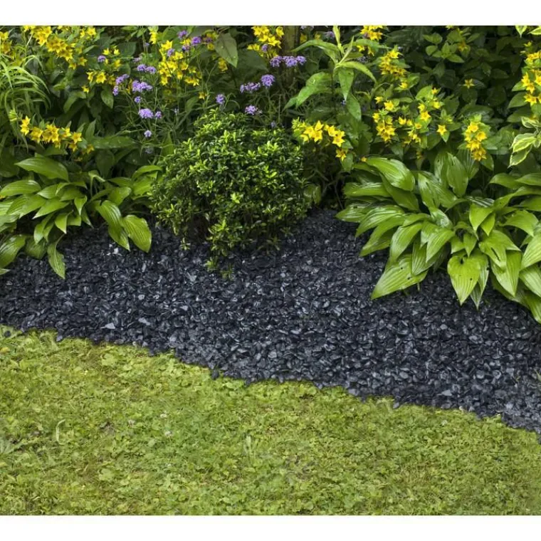 Sale BOTANIC® Graviers de marbre noir ébène de calibre 15 à 25 mm en sac de 20 kg