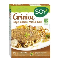 Outlet SOY Grinioc orge chèvre miel noix 2 x 100 g