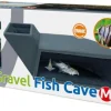 Outlet SUPERFISH Grotte de poisson sous-gravier pour aquarium coloris marron - 22 x 9,5 x 95 cm