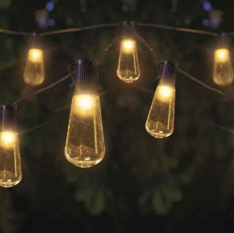 Outlet SMART GARDEN Guirlande DécoBulb 40 LED coloris transparent effet blanc chaud en plastique Smartgarden - 18 m
