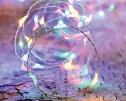 Clearance BLACHÈRE ILLUMINATION Guirlande lumineuse à 80 micro LED multicolore animée sur câble argent - 4 m