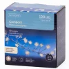 Outlet KAEMINGK Guirlande lumineuse argent avec 100 micro LED étoiles blanc chaud sur piles - 1,20 m