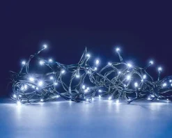 BLACHÈRE ILLUMINATION Guirlande lumineuse connectable x2 à 240 LED blanc froid sur câble vert Flicker Light® - 20 m