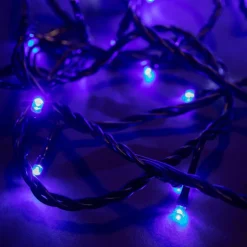 New FESTILIGHT Guirlande lumineuse LED à lumière fixe bleu sur secteur - 20 m