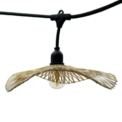 New LUMISKY Guirlande Serenity avec 7 ampoules E27 coloris marron effet blanc chaud - 6 m