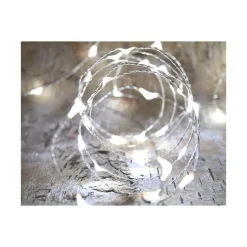 Best BLACHÈRE ILLUMINATION Guirlande solaire batterie remplaçable micro 100 LED coloris blanc pur Blachere - 10 m