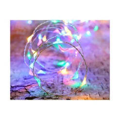 Discount BLACHÈRE ILLUMINATION Guirlande solaire batterie remplaçable micro 50 LED coloris multicolore Blachere - 5 m