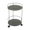 Sale FERMOB Guéridon Guinguette coloris vert en acier - Ø 40 x 61 cm
