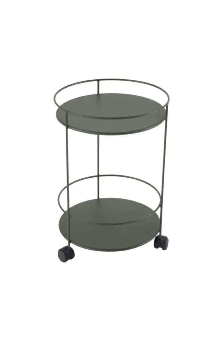 Sale FERMOB Guéridon Guinguette coloris vert en acier - Ø 40 x 61 cm