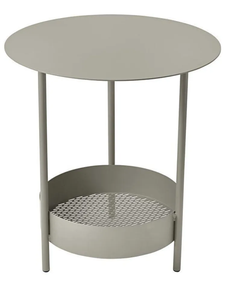 Discount FERMOB Guéridon Salsa coloris orange en acier - Ø 50 x 50 cm