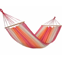 Hot JOBEK Hamac coloris rouge orange écru certifié FSC® Hamac Kolor - 300 x 100 cm