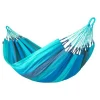 New LA SIESTA Hamac simple en coton bio bleu Modesta Lagoon - 300 x 140 cm