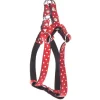 New MARTIN SELLIER Harnais baudrier Pois pour chien coloris rouge - S