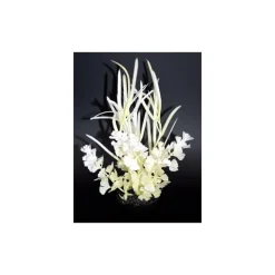 LABEO Herbe papillon blanche en plastique