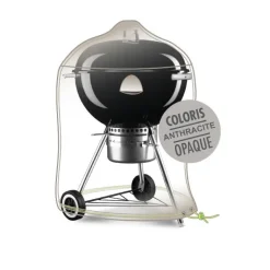 JARDILINE Housse barbecue rond Ø 70 cm de coloris anthracite