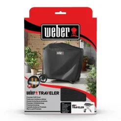 Online WEBER Housse en polyester noire pour barbecue Traveler - 56 x 144 x 100 cm