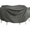 Best STERN Housse pour table et fauteuil coloris gris en polyester - 300 x 220 x 90 cm
