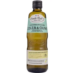 EMILE NOËL Huile de colza et d’olive bio en bouteille de 500 ml