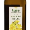 LUCE Huile de colza vierge bio en bouteille de verre - 1 L