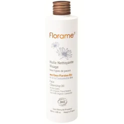 Clearance FLORAME Huile nettoyante visage bio en flacon de 200 ml
