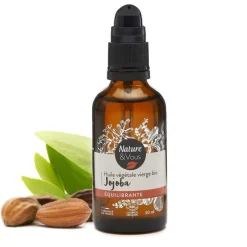New NATURE & VOUS Huile végétale bio Jojoba certifiée COSMOS ORGANIC par Cosmécert selon le référentiel COSMOS - 50 ml