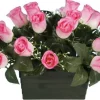 RIVIERA Jardinière de boutons de rose artificiels