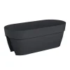 Discount ELHO Jardinière en polypropylène anthracite Vibia Campana flower bridge - 60 cm
