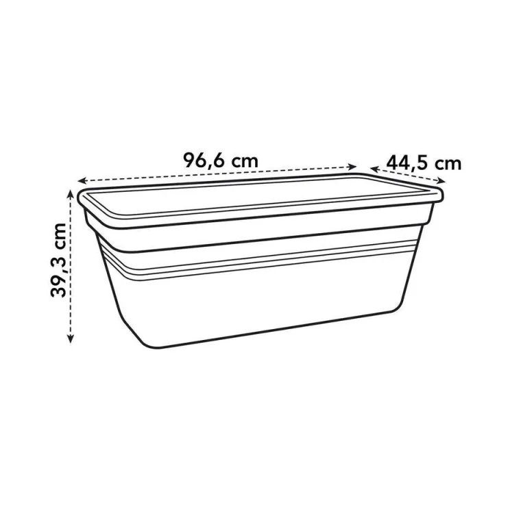 Discount ELHO Jardinière Green basics jardin XXL L100 cm x p48 cm x h42 cm noir