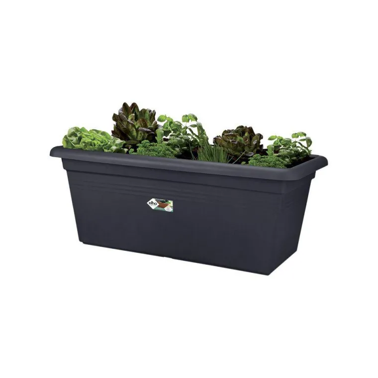 Best ELHO Jardinière Green basics jardin XXL L78 cm x p38 cm x h34,2 cm noir