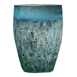 Sale DECOLINES Jarre en grès émaillé vert amande Leon - Ø 59 x H 68 cm