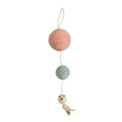 Outlet BOBBY Jouet à griffer pour chat coloris rose Plume - 55 x 12 cm