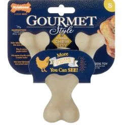 NYLABONE Jouet pour chien au poulet Gourmet wishbone - Taille S