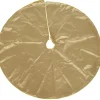 Best KAEMINGK Jupe de sapin en polyester doré - Ø 120 x H 0,5 cm