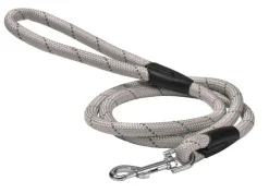 Sale BOBBY Laisse pour chien en nylon rond coloris gris - 1,2 m