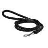 Outlet BOBBY Laisse pour chien en nylon rond coloris noir - 1,2 m