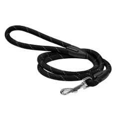 Outlet BOBBY Laisse pour chien en nylon rond coloris noir - 1,2 m