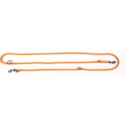 Best MARTIN SELLIER Laisse ronde 3 positions coloris orange - 1,3x190 cm