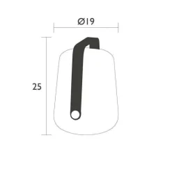 Sale FERMOB Lampe Balad coloris bambou - 25 cm