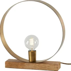 New Lampe ruban ronde en bois Ø 33 x H 35 cm