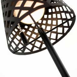 Clearance NEWGARDEN Lampe solaire Gretita coloris noir effet blanc chaud en métal - Ø 10 x 30 cm