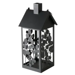 New BOLTZE Lanterne Calypso coloris noir en métal - 19 x 19 x 45 cm