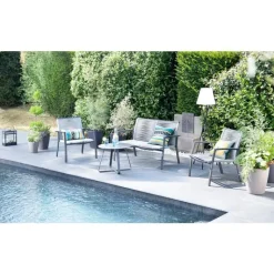 Clearance POETIC Le pot citoyen botanic® coloris gris anthracite format 7 L - Ø 23,7 x H 25,8 cm