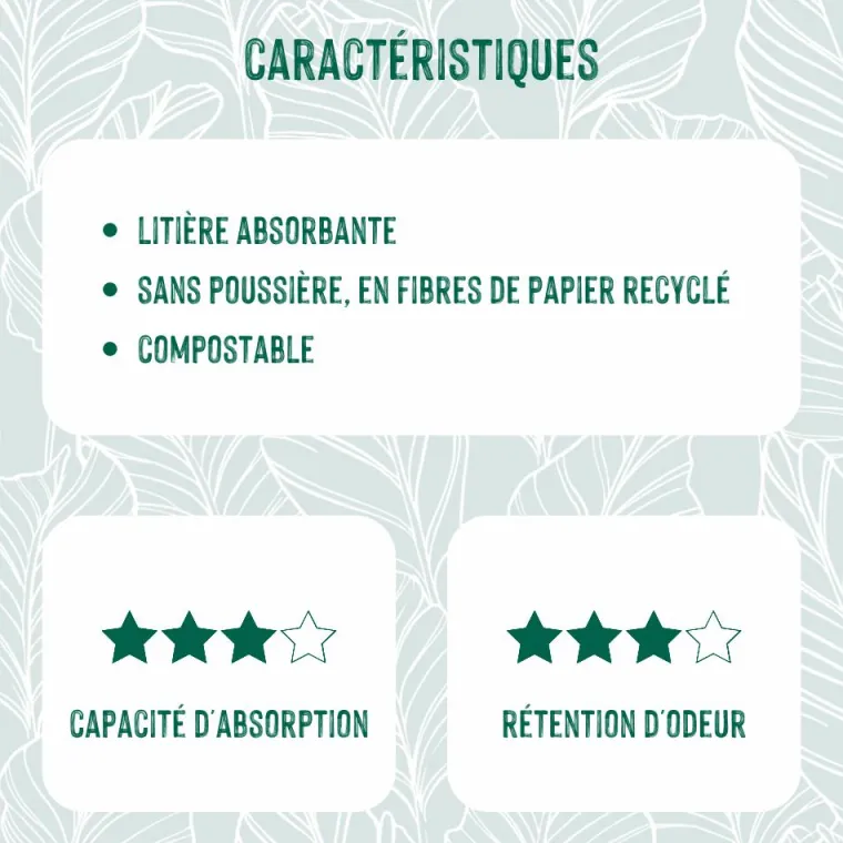 Clearance PET'S DREAM Litière en papier recyclé non-agglomérante pour chat et rongeur Paper Pure - 10 L